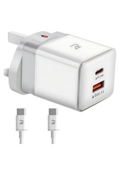 Buy Radalifestyle QC 10 Fast Charger With Quick-Charge 25 watt & Type C Cable Included in UAE