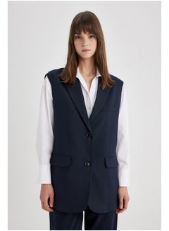 Buy Woman Blazer Collar Sleeveless Vest in Egypt