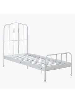 Buy Stova Astrid Single Metal Bed 140x96.5x208.5 cm, Mattress Size - 90x200cm in UAE