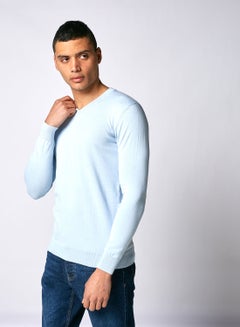 Buy Solid V-Neck Sweater in Egypt