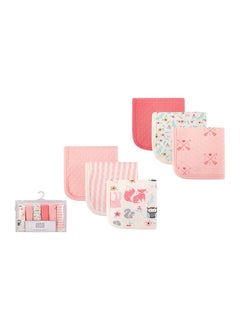 اشتري 6 Piece Quilted Washcloths Girl Forest في الامارات