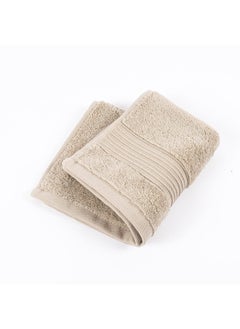 Buy Serra Face Towel, Dune - 600 Gsm, 30X30 Cm in UAE