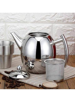 Buy Stainless Steel Olive Shape Coffee Teapot 1500 ML in UAE