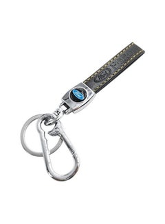 Buy F0RD Logo Car Key Chain, Home Key Chain, Metal Ring With PU Leather Strap Keychain in Saudi Arabia