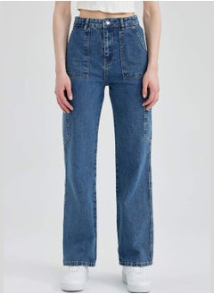 اشتري Woman Wideleg Cargo Denim Trousers في الامارات