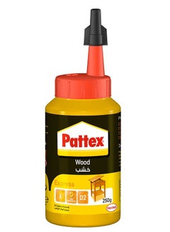 Buy Pattex Wood Express Quick-Drying Wood Glue, Vinyl Glue For Mounting, Assembling, Veneering Or Laminating On Wooden Supports, White Glue, 1x250 g in UAE