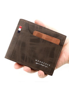 Buy Business Men's Wallet Short Wallet Card Holder Document Bag 12*9.5*2cm in Saudi Arabia