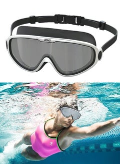 Buy HD Swimming Goggles with Clear and Ultra Wide Vision, Transparent Large Frame With Anti-Fog and UV Protection, Swimming Glasses, Snorkeling Goggles, Scuba Diving Goggles, For Swimming and Diving in Saudi Arabia