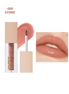 Buy Aqua Mirror Lip Gloss, High Shine Lip Glow, Moisturizing and Moisturizing Pouty Lips, Pearlescent Fine Glitter ( 008:STONE ) in Saudi Arabia