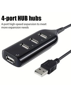 Buy Micro USB Hub 2.0 Multi USB Port 4 Ports Hub USB High Speed HUb USB Splitter For PC Computer Accessories in UAE