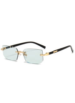 Buy New Rimless Fashion Trend Sunglasses Personalized Sunglasses UV Protection Unisex in Saudi Arabia