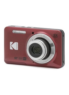 Buy PIXPRO FZ55-RD 16MP Digital Camera 5X Optical Zoom 28mm Wide Angle 1080P Full HD Video 2.7" LCD Vlogging Camera (Red) in UAE