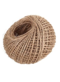 اشتري Jute Twine String 2mm, 100M Natural Jute Rope, 2Ply Durable Jute Twine Heavy Duty For Crafts, Gift Wrapping, Gardening, Packing, Picture Display, Wedding, Decoration, Ornament في الامارات