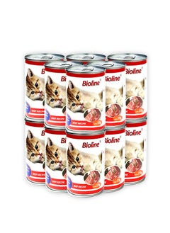 Buy Canned Beef Cat Food - 375G (Pack Of 12) in UAE