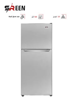 Buy Double Door Refrigerator - 168 Liters - 5.9 Feet - Silver - SRTM218DF in Saudi Arabia