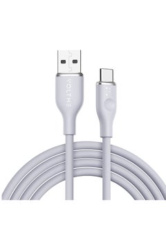 اشتري 60W USB C Cable, PD2.0/QC3.0 USB A to C Charging Cable, 3A Type C Fast Charging Cord for iPhone 15 Pro Max, MacBook Pro 2020, iPad Pro 2021, iPad Air 5, Galaxy S21, Pixel, Switch, (3.3ft/1m) Grey في الامارات