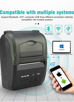 Buy Bluetooth Receipt Printer 58mm Mini Thermal POS Printer Portable Personal Bill Printer in Saudi Arabia