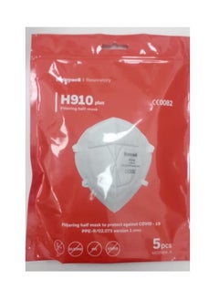 Buy 5-Piece H910 Plus Filtering Half Mask in UAE