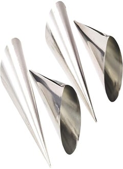 Buy Prestige cream horns, silver - set of 4-piece pr8008 in Egypt