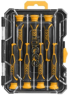 Buy Ingco 7 Pieces Precision Screwdriver Set (Black Yellow) in Egypt