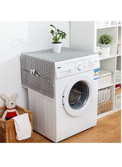 Buy Washing Machine Dustproof Cover, 55cm × 130cm Anti-Stain Waterproof Washer and Dryer Protection Covers for The Top, Anti-Slip Refrigerator Fridge Dust Cover with Storage Bag (1pcs) in Saudi Arabia