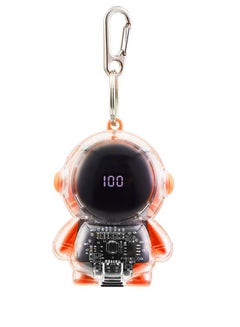 اشتري Portable Astronaut-shaped Keychain Charging Treasure , 1500mAh Ultra-Compact Power Bank Small Battery Pack Charger Compatible（Orange） في الامارات