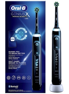 اشتري أورال-بي جينيس إكس فرشاة أسنان كهربائية بذكاء اصطناعي - أسود في الامارات