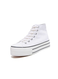 اشتري Classic All Star Sneakers White Increase Height Cloth Shoes في السعودية