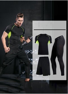 Buy 3-Piece Fitness Running Compression Suits in Saudi Arabia