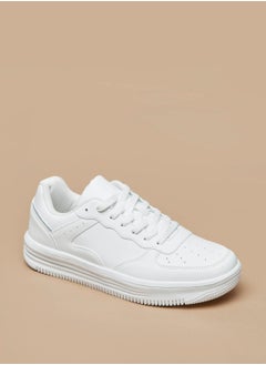 اشتري Solid Lace Up Casual Sneakers By Shoexpress في الامارات