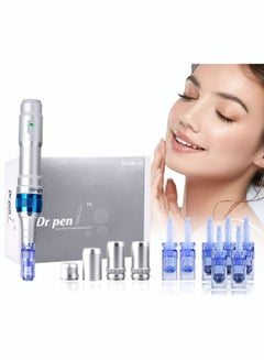 Buy Dr. Pen A6 Cordless Electric Beauty Pen - Face and Body Skin Care Set - 12 Needles x2 (0.25mm) + 36 Needles x5 (0.25mm) Cartridges in Saudi Arabia