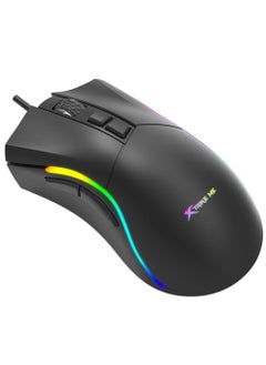 اشتري ماوس الألعاب GM226 RGB - مستشعر بصري 7200 نقطة في البوصة - 7 أزرار قابلة للبرمجة - مع البرنامج في مصر