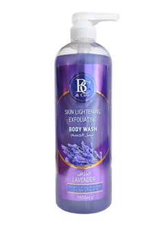 Buy Lavender Skin-Lightening Exfoliating Body Wash: Refreshing Shower Experience with Lasting Fragrance - 1000ml in UAE