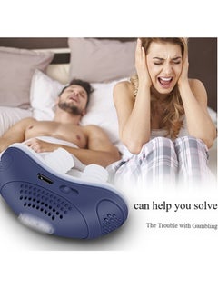 Buy Anti-snoring device with box electric stop snoring device, helps to stop snoring, keep nose breathing smooth, improve sleep quality, suitable for men and women in UAE