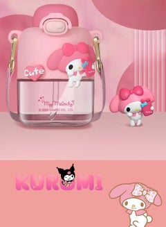 Buy Straw Cup Sanrio Melody Double Drink water bottle 550ml in UAE