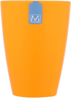 Buy M-Design Lifestyle Large Plastic Cup, 420 ml - Orange in Egypt