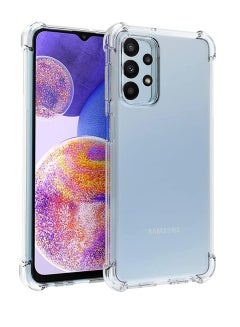 اشتري جراب لهاتف Samsung Galaxy A23 5G / 4G 2022 غطاء شفاف مزود بمصد زاوية مقوى ومقاوم للصدمات ومرن من البولي يوريثان الحراري في الامارات