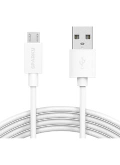 Buy Sparky USB Type A to Micro USB cable braided with nylon - 3 amp fast charging and transfer cable | Durable, anti-tangle design, compatible with all micro USB devices (Length - 1 meter for a smartphone in Saudi Arabia