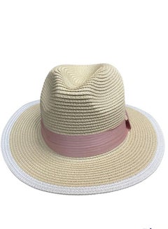 اشتري British style Straw Panama Style Packable Travel Sun Hat في الامارات