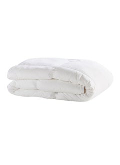 Buy Single Size Quilted Down Duvet Insert Microfiber White 160X210centimeter in Saudi Arabia