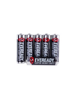 Buy Eveready Black Super Heavy 1.5V 6-Pieces Aa Battery in UAE