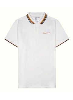 Buy Men's Signature Polo  - White in Saudi Arabia