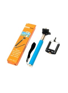 Buy Extendable Bluetooth Selfie Stick With Remote Control For Apple iPhone 5/6 Blue/Black/Silver in Saudi Arabia