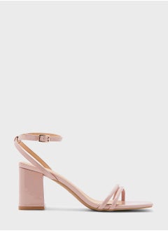 اشتري Block Heel Double Front Strap Sandal في الامارات