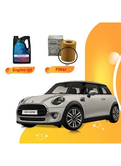 Buy Cooper S 5 Liters 5W30 Bmw Oil And Original Filter in UAE