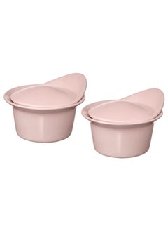 Buy Oven/serving dish with lid matt light pink 0.2 l in Saudi Arabia