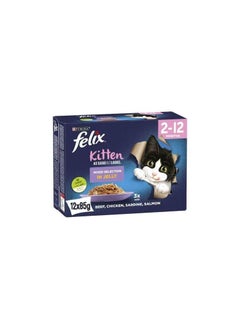 اشتري Wet Cat Food As Good As It Looks Countryside in Jelly Beef & Chicken 4 x 85g Pack of 1 في الامارات