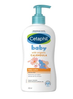 Buy Cetaphil Baby Daily Lotion With Organic Calendula 400 ml in UAE