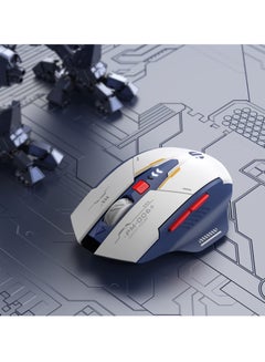 اشتري SYOSI, Wireless Silent Mouse, 2.4G USB Rechargeable Computer Mouse, Ergonomic Mecha Wireless Mice for Laptop PC Computer في الامارات