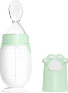 Buy Oasisgalore Baby Squeeze Spoon Silicone Baby Food Dispensing Spoon Squeeze Bottle Spoon Green in UAE